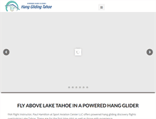 Tablet Screenshot of hangglidingtahoe.com